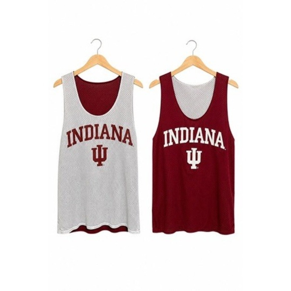 Badger Sport Indiana Hoosiers Reversible Mesh Practice Jersey Tank Top Men's M